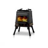 Outdoor Portable Folding Charcoal BBQ Grill Stove - Black - BBQ Grill