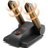 VEVOR 180° Foldable 2-Tube Shoe Dryer Boot Dryer with Heat Blower Black & Orange,Ultra Silent, Quick Drying for Work Boots, Ski Boots, Sneakers