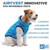 Dog Winter Coat XS Size Blue Lightweight Reversible Warm Dog Jacket Water Resistant Windproof Jacket Dog Coats for Dogs Small Dogs
