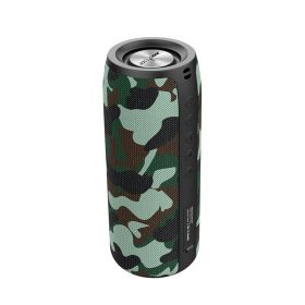 ZEALOT S51 Powerful Wireless Speaker Bass; Wireless Portable Subwoofer IPX5 Waterproof 10W Sound Box Support TF U Disk AUX For Home & Outdoor Party (Color: Camouflage)
