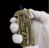 Cool Metal Design Jet Torch Lighter Refillable Butane Novelty Lighter for Gift Fireplace Candle Camping BBQ